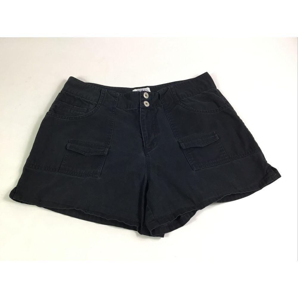Carolina Blues Booty Shorts Womens Size 12 Hot‎ Pants Black denim Waist 30in